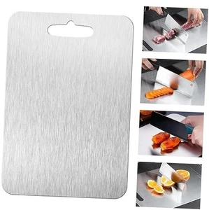 New Titanium Cutting Board - 100% Pure Titanium, Double-sided Food-grade 14x10 - Picture 1 of 8