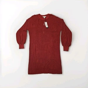 Neu mit Etikett Anthropologie Michael Stars Bischofskleid mit Rundhalsausschnitt Redwood Medium 198 $ unverbindliche Preisempfehlung des Herstellers - Bild 1 von 5