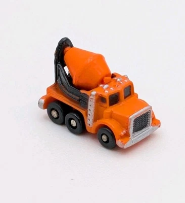 Vintage Galoob Micro Machines Micro Mini Insider Cement Truck Orange - Image 1 of 4