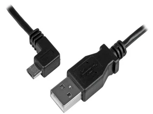 StarTech.com 1m 3 ft Left Angle Micro-USB Charge-and-Sync Cable M/M - USB 2.0 A - Picture 1 of 5