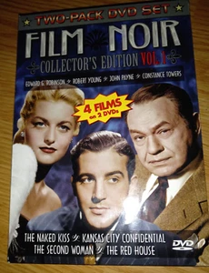 Film Noir Collector's Edition Volume 1 - 2 DVD's 4 Classic Suspense Films VG+ - Picture 1 of 5