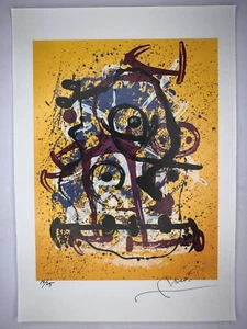 JOAN MIRO Original Vintage Art Print Lithograph Signed Limited with COA - Picture 1 of 3