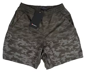 Lululemon Mens The Short 7" Lined Gym Athletic Camo Camouflage Army Green Medium - Picture 1 of 3