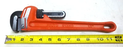 NEW! PROTO Pipe Wrench, Cast Iron, Jaw Capacity 2", OAL 12", J812HD - Image 1 of 2