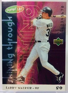 2004 UPPER DECK Power Up #ST-87 LARRY WALKER “Shining Through” Insert Card - HOF - Picture 1 of 7