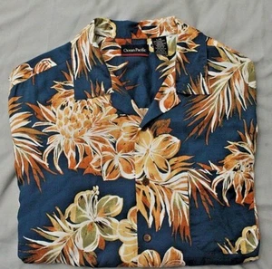Vintage Ocean Pacific OP mens Hawaiian shirt size L FREE SHIPPING - Picture 1 of 8
