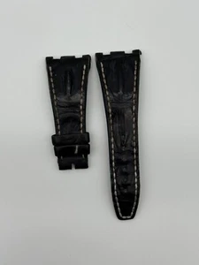 Pulsera de cocodrilo Audemars Piguet AP original Offshore negra 28/18 - EXCELENTE - Imagen 1 de 2