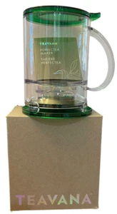 Teavana PERFECTEA MAKER 2016 NUEVO EN CAJA 16 OZ infusor de té ovalado tapa verde posavasos - Imagen 1 de 21