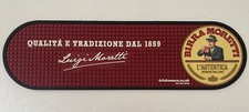 Birra Moretti Red Rubber Beer Drip Mat Bar Runner Man Cave Pub Garden Party Used