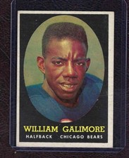 1958 Topps Football #114 Bill Galimore, Chicago Bears, Rookie, NM-MT!