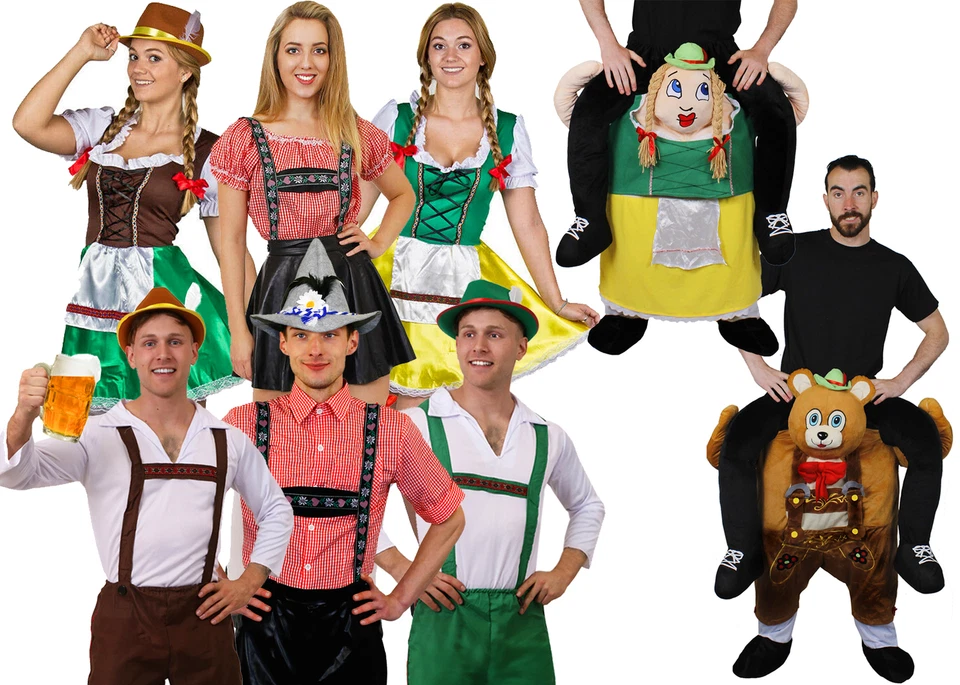 GERMAN BEER FESTIVAL OKTOBERFEST MENS WOMANS FANCY DRESS COSTUMES ACCESSORIES — 第 1/1 张图片