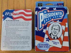 Learning Horizons The Presidents Fact Pack Juego de Cartas Completo Mazo Sellado Edad 7+ - Imagen 1 de 3