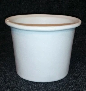 BUGAMBILIA IRO13 1.1 QT WHITE RESIN COATED ALUMINUM ROUND DRESSING BUFFET BOWL - Picture 1 of 4