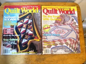 Quilt World magazine lot of 2, july 2000-january 2001 - Picture 1 of 2