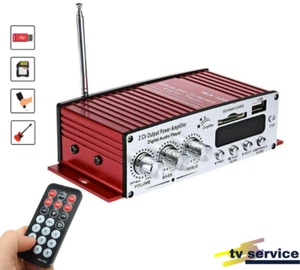 Amplificatore Audio USB MP3 Casa Auto 2 Canali Stereo 40W Telecomando MA120 - Foto 1 di 7