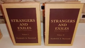 STRANGERS & EXILES-History of Religious Refugees-Volumes I & II-Norwood-UNREAD! - Picture 1 of 7