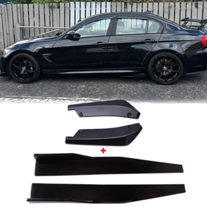 29'' Side Skirt Rocker Panel Lip + Rear Bumper Diffuser For F30 F31 F32 F33 F22 - Picture 1 of 14