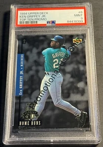1994 KEN GRIFFEY JR. UPPER DECK TOP TEN PROMO #6 PSA 9 MARINERS HOF (399) - Imagen 1 de 2
