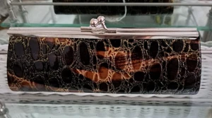 Evening Bag Brown Crocodile Formal or Fun ~Wedding Holiday Prom New Year - Picture 1 of 4