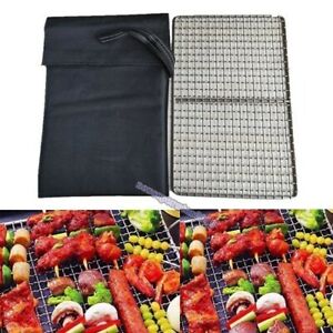 Pure Titanium Grille Net Mesh Grill Plate Tools Food Carrier For Barbecue BBQ