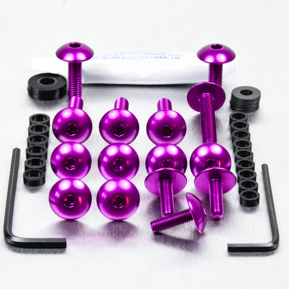 Kit de tornillos para carenado de aluminio SV650-S 99-02 púrpura Foto 1 de 1