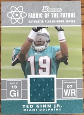 2007 Bowman Fabric Of The Future Ted Ginn Jr. FF-TG Miami Dolphins