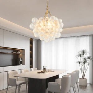 Nordic Bubble Ball Glass Swirl Chandelier Ceiling Light Fixture Pendant LED Lamp - Picture 1 of 11