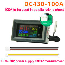 DC4-30V 10/50/100A Digital Power Energy Meter Voltmeter Ammeter Watt Kwh temp UK
