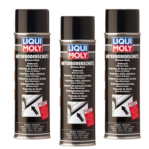 3x Liqui Moly 6111 500 ML Underbody Coating Bitumen Black Underbody - Picture 1 of 1