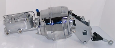 Chrome 8" Power Brake Booster & Master Cylinder for 63-74 Mopar Dodge A E B Body - Image 1 of 4