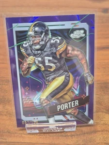 2024 Topps Cosmic Chrome Joey Porter Steelers #83 Purple Nebula Refractor /150 - Bild 1 von 2