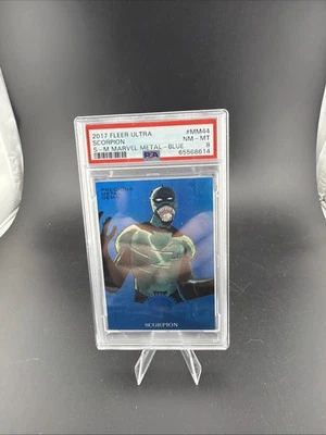 2017 Precious Metal Gems BLUE Fleer Ultra Marvel 34/49 MM44 PMG PSA 8 - Image 1 of 2