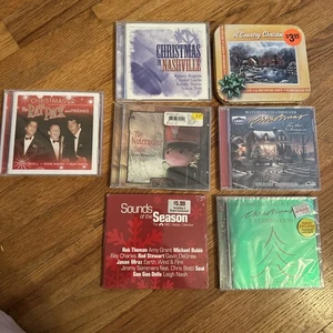 7 Christmas Music CD Bundle - Rat Pack, Mannheim Steamroller, Nutcracker & More - Imagen 1 de 15