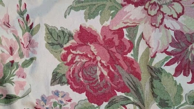 Funda de almohada de lino floral Pottery Barn Marla 36 x 20 Cottage Shabby Chic Foto 1 de 4