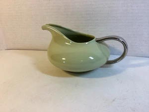 Vintage Franciscan Dawn Milchkännchen hellgrün silber MCM 1955-58 - Bild 1 von 6