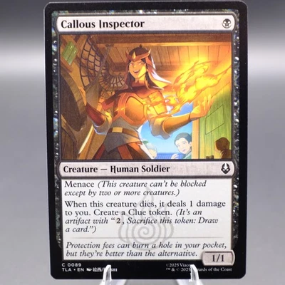 Callous Inspector Normal 89 TLA Avatar: The Last Airbender NM MTG - Image 1 of 2
