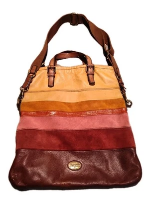 Bolso Mensajero de Cuero Fossil Explorer 4-COLORES Plegable Gamuza SIN LLAVE* Foto 1 de 4
