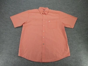 Camisa Ariat Para Hombre Grande Serie Pro Naranja Guinga Cuadros Manga Corta Abotonada L - Imagen 1 de 15