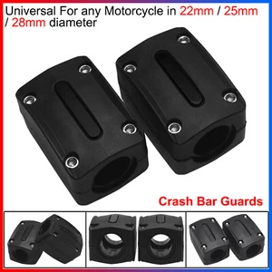1 par de protectores de barra de choque universales para cualquier motocicleta en 22 mm/25 mm/28 mm de diámetro - Imagen 1 de 8