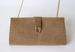 Bolso de hombro GUCCI vintage de cuero con cadena raro - Imagen 1 de 12