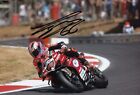 Tom Sykes Hand Signed 12X8 Photo Bsb Ducati Autograph