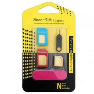 Adaptador tarjeta SIM 3 en 1 nano micro adaptadores expulsar bandeja repuesto - Picture 1 of 1