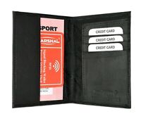 JiaoL Rose Black Bud Leather Passport Holder Cover Case Travel One Pocket 