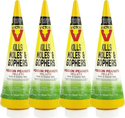 Victor M6006 Poison Peanuts Mole & Gopher Killer - 4 Pack - Image 1 of 4