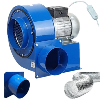 BNG Ventilatore radiale aspirazione aria ventilatore radiale OBRA-200 ventilatore radiale SET COMPLETO