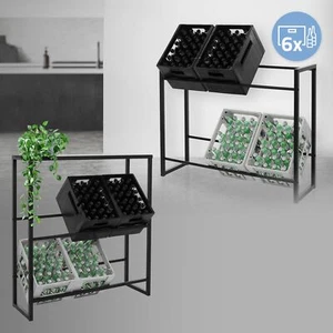 Estantería de acero antracita para caja de bebidas botellero apto para 6 cajas - Imagen 1 de 13