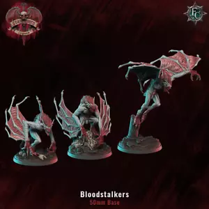 Bloodstalkers (Set di 3) | Fleshcraft Studios | 28 mm RPG D&D miniatura stampata in 3D - Foto 1 di 2