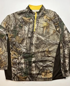Men’s Real Tree Camo 1/4 Zip Pullover Sweater, XL - Picture 1 of 4