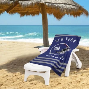 Northwest NFL New York Giants "Stripes" Beach Towel, 30" x 60" - Picture 1 of 6