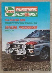 Castrol International Welsh Rally 1984 Official Programme - Audi Ford Opel VW... - Picture 1 of 16